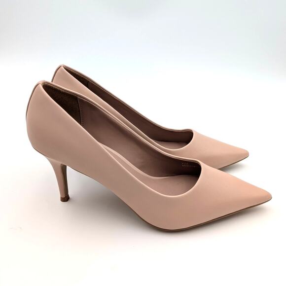 Linea Paolo Paris Pointed Toe Leather Pump Women's Blush Size US11M EU42 - Picture 3 of 10